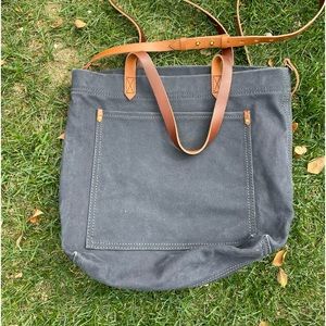 Madewell Canvas Tote - washed black colour